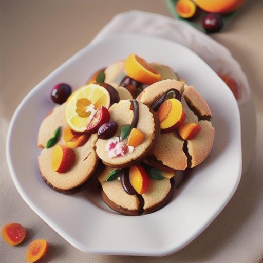 Cranberry-Orange Shortbread Cookies with Apricots