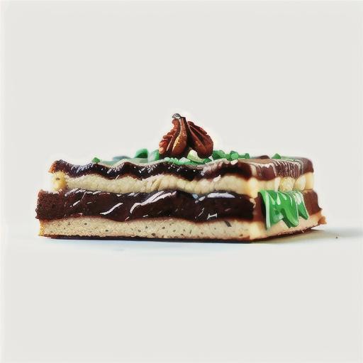 Fig and pecan slice with lemon icing