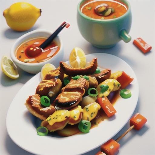 Asian Chicken Tenders with Zesty Lemon Sauce