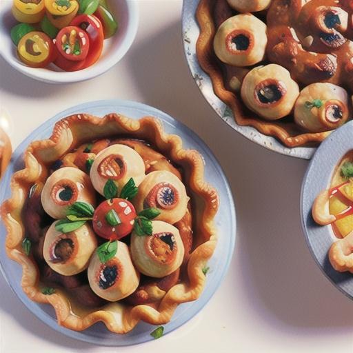 Goulash meatball pie