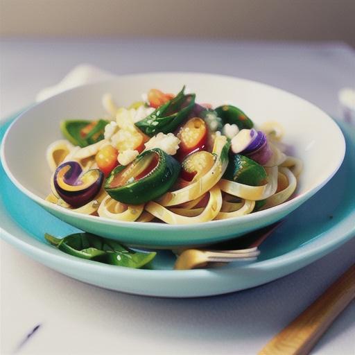 Angel-hair pasta with ricotta, spinach and artichoke
