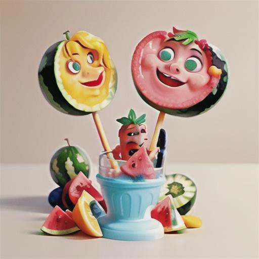 Watermelon and yoghurt pops recipe