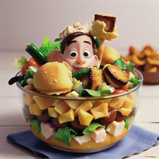 Chicken Salad in Swiss Cheese Puffs