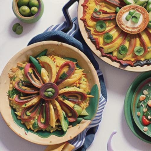 One-pan vegan paella