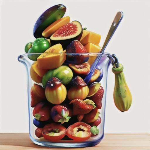 Marinated summer fruits
