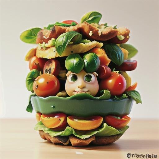 Summer greens, tomato and basil frittata