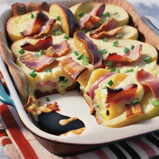 Twice-Baked Potato Casserole with Bacon