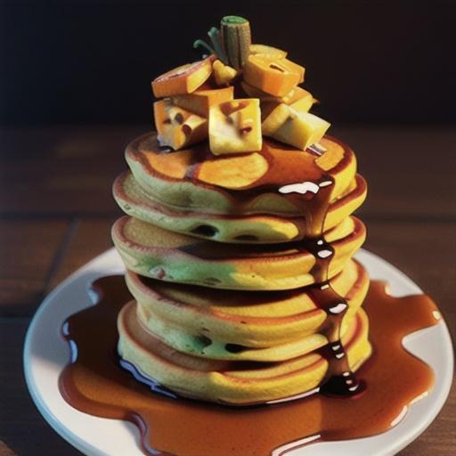 Pumpkin Bourbon Pancakes