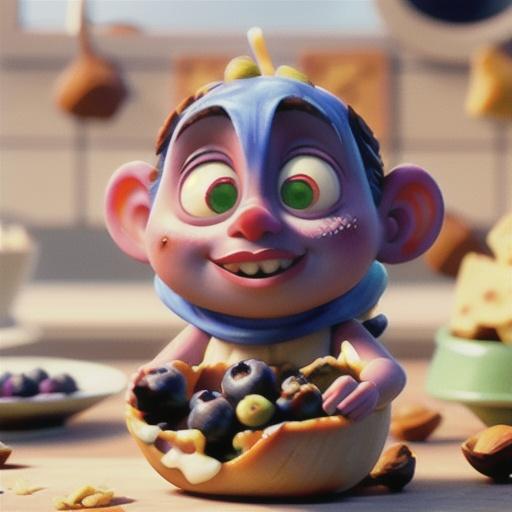 Macadamia Nut Brittle with Blueberries