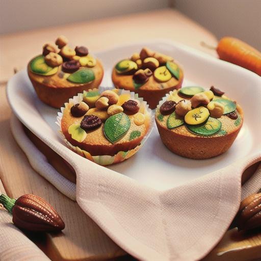 Spiced Zucchini Carrot Muffins