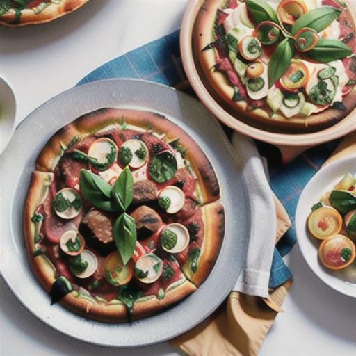 Moroccan-style beef pizzas recipe