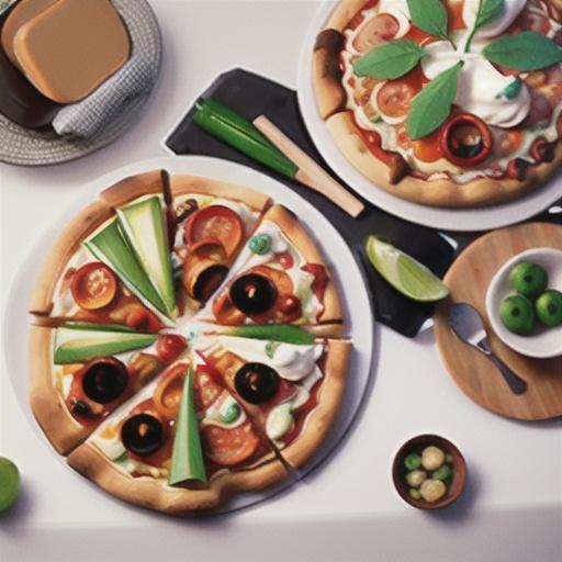 Smoked salmon bagel pizza