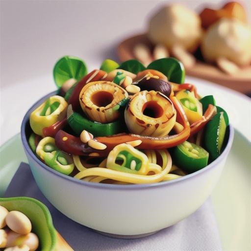 Cauliflower and pine nut spaghetti