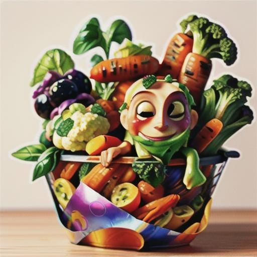 Grilled Cauliflower, Carrot and Basil Foil Packs