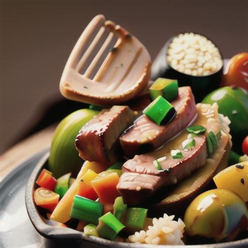 Skillet Beef, Veggies and Brown Rice