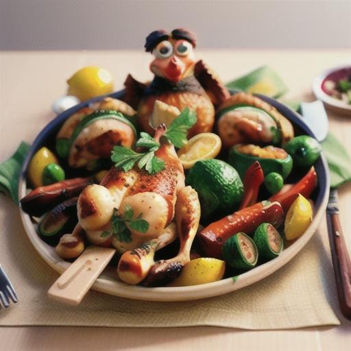 Lemon-Pepper Roast Chicken