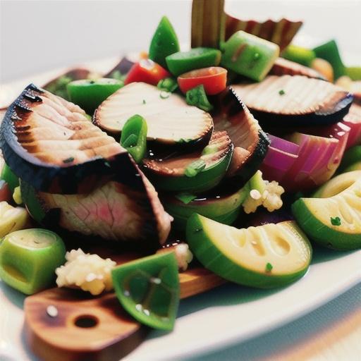 Grilled Sirloin Salad with Sesame-Ginger Dressing