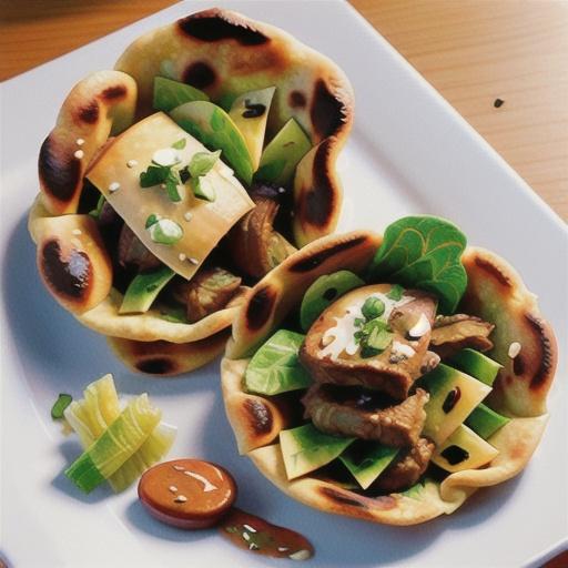 Naans with Indian-style lamb