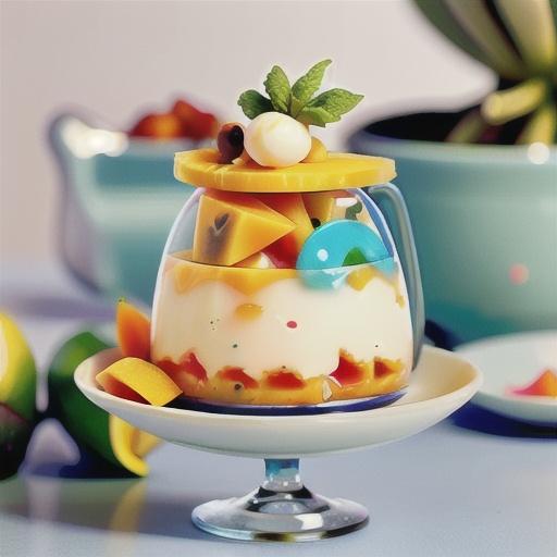 Mango panna cotta