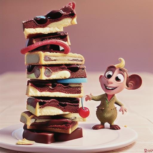 Chocolate cherry slice