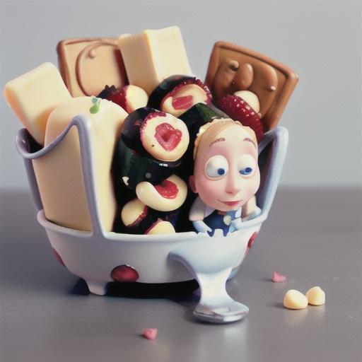 White chocolate & raspberry baskets