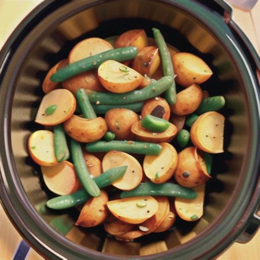 Slow Cooker Green Beans and Potatoes