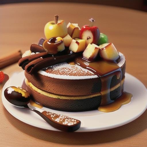 Apple Cake with Caramel Glaze