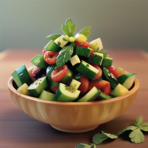Fresh Mint and Cilantro Melon Salad
