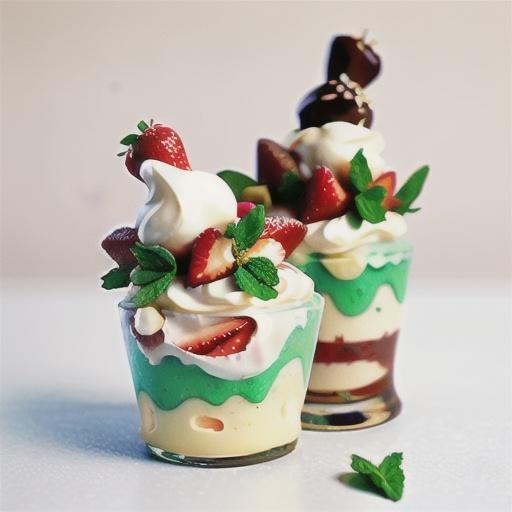 Mini pavlovas with strawberry and mint recipe