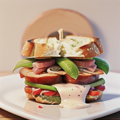 Pancetta & chicken club sandwich