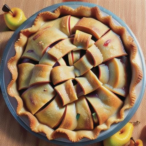 Spiced Pear & Apple Pie