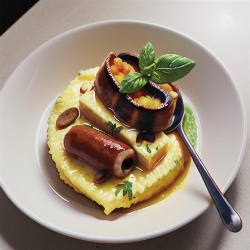 Polenta with sausage casserole