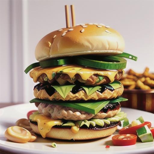 Chicken fillet burgers with peanut slaw