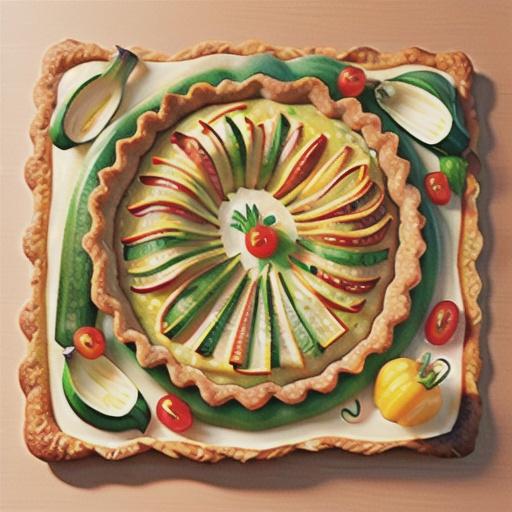 Roasted Corn, Tomato, and Zucchini Tart