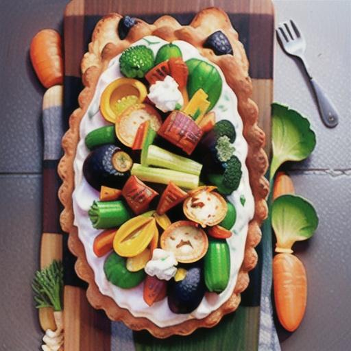 Easy Vegetable Tart with Carrots, Fennel and Chèvre