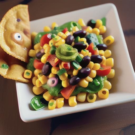 Corn and Black Bean Guacamole