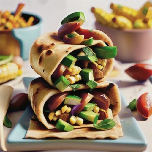 Quick chicken burritos