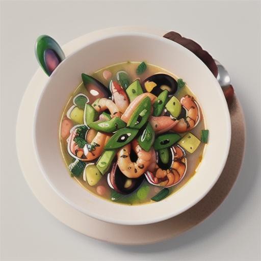Speedy spiced prawn soup