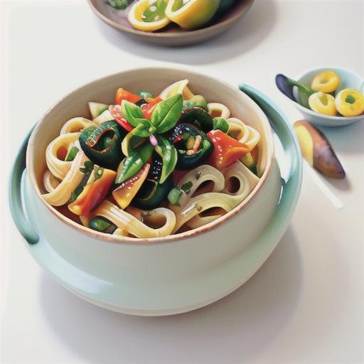 Summer caponata pasta