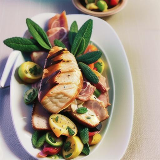 Pork with prosciutto, sage and orange