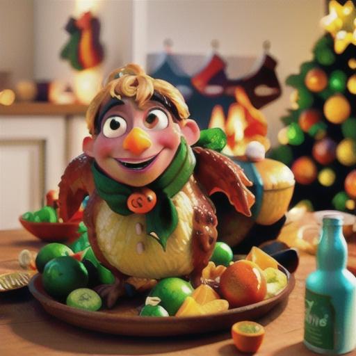 Orange flavoured Christmas turkey buffé with Cointreau gravy