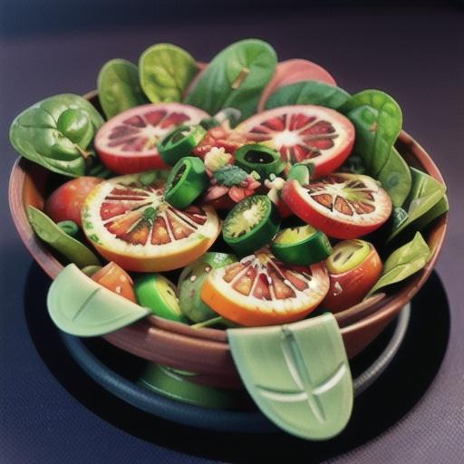 Blood Orange and Spinach Salad with Jalapeno Vinaigrette