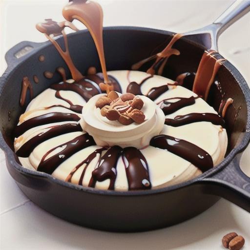 Salted Caramel Skillet Brownie
