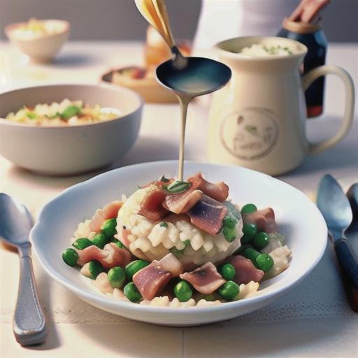 Chicken and Pancetta Risotto with Tallegio