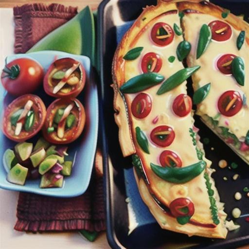 Chicken Frittata with Tomato Salsa