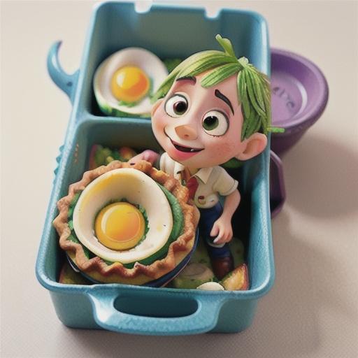 Egg, leek and bacon pies