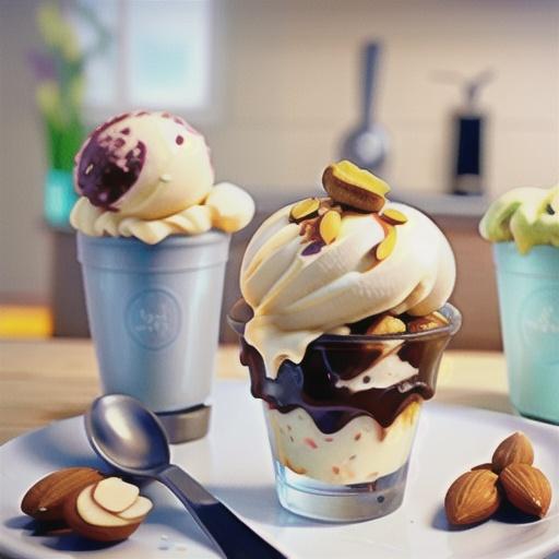 Almond & honey dairy-free ice cream