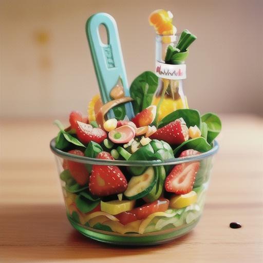 Strawberry-Melon Spinach Salad