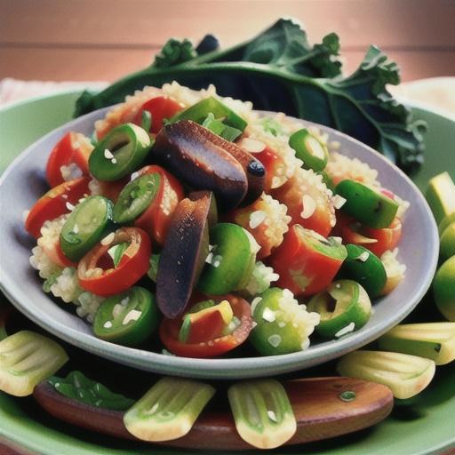 Kale and Quinoa with Creole Seasoning