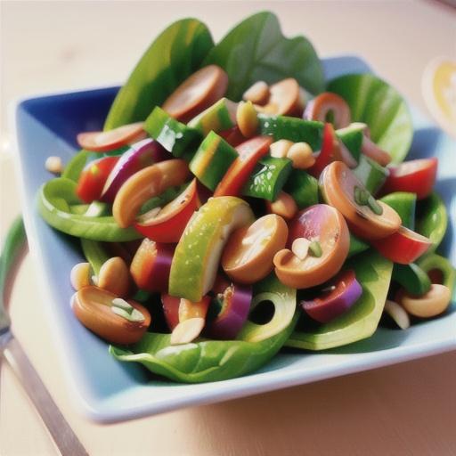 Skinny Thai Salad with Peanut Dressing